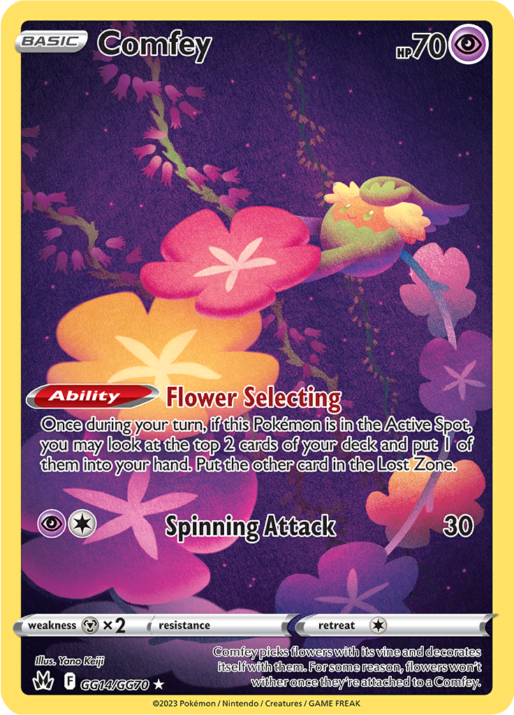 Comfey - #GG14/GG60 - Pokémon Sword & Shield - Crown Zenith