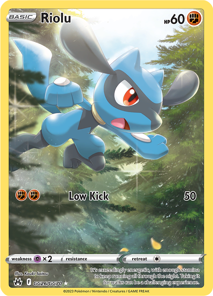 Riolu - #GG26/GG60 - Pokémon Sword & Shield - Crown Zenith