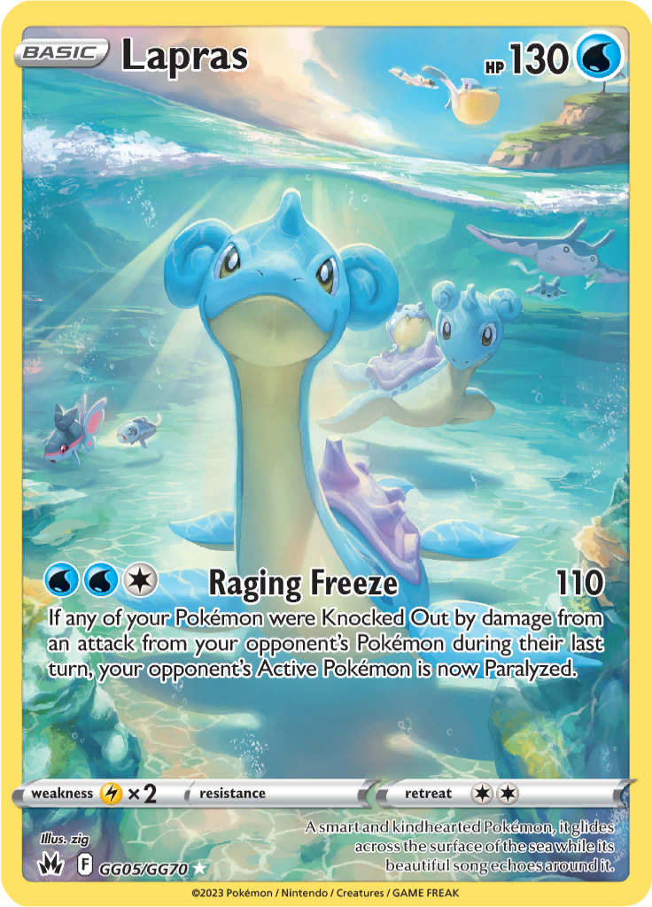 Lapras - #GG5/GG60 - Pokémon Sword & Shield - Crown Zenith