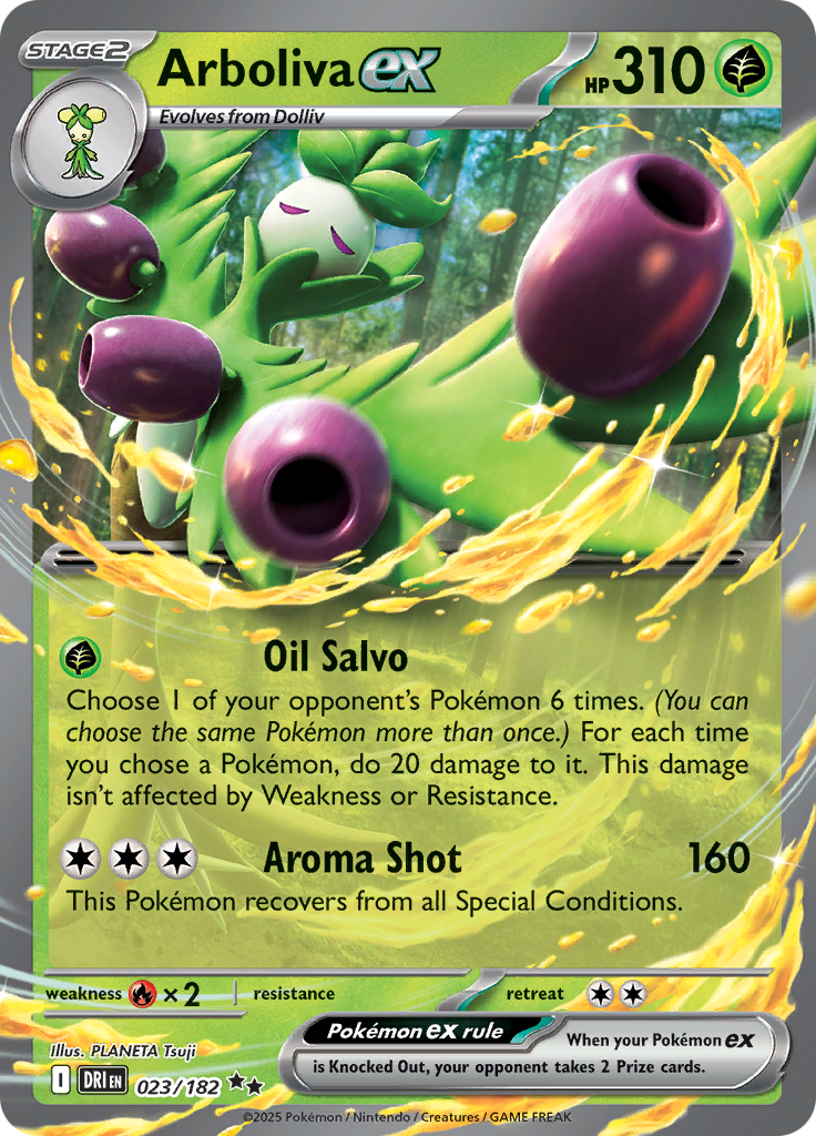 Arboliva ex - #23/182 - Pokémon Scarlet & Violet - Destined Rivals