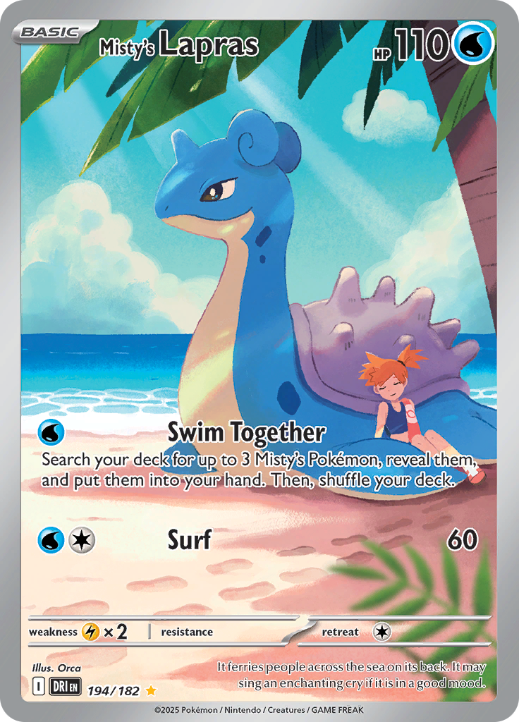 Misty's Lapras - #194/182 - Pokémon Scarlet & Violet - Destined Rivals