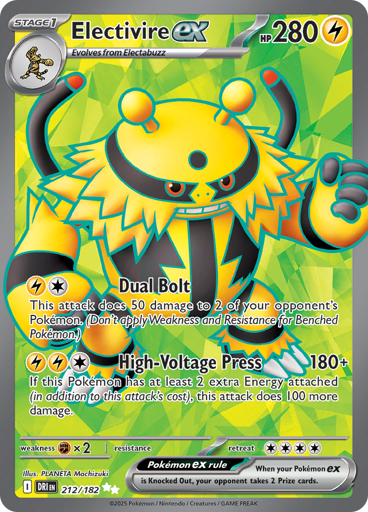 Electivire ex - #212/182 - Pokémon Scarlet & Violet - Destined Rivals