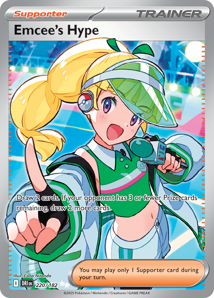 Emcee's Hype - #220/182 - Pokémon Scarlet & Violet - Destined Rivals