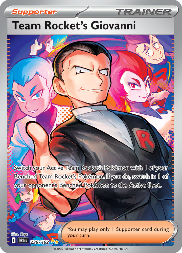 Team Rocket's Giovanni - #238/182 - Pokémon Scarlet & Violet - Destined Rivals