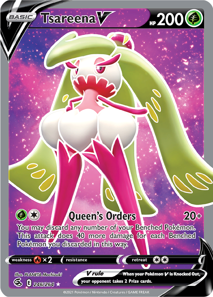 Tsareena V - #246/264 - Pokémon Sword & Shield - Fusion Strike