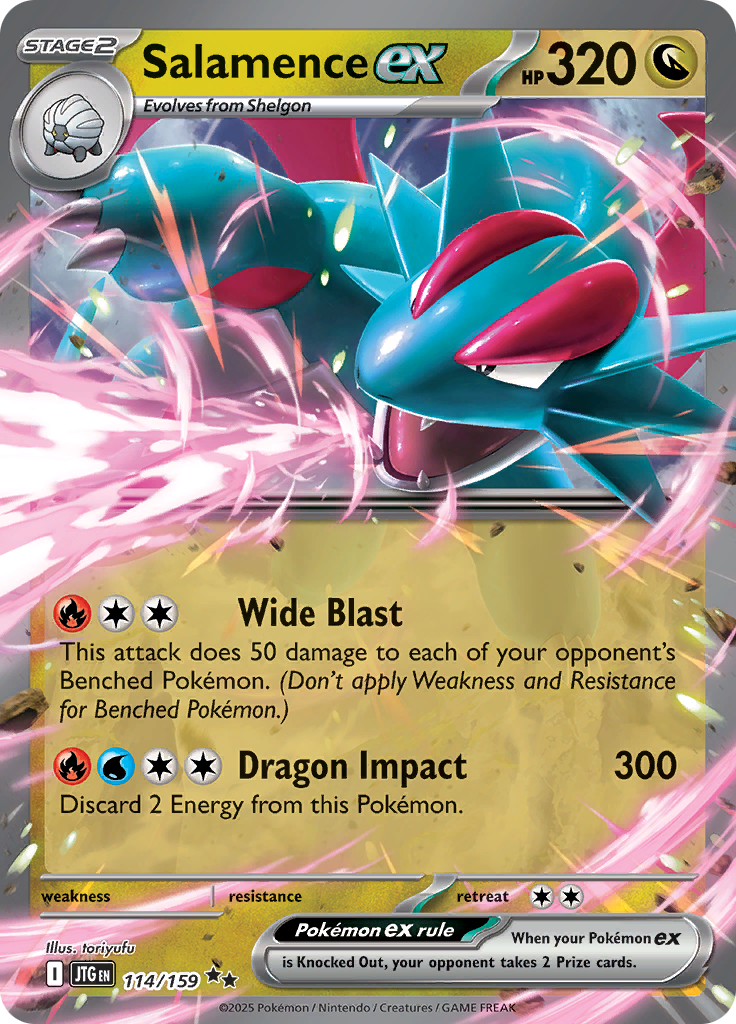 Salamence ex - #114/159 - Pokémon Scarlet & Violet - Journey Together