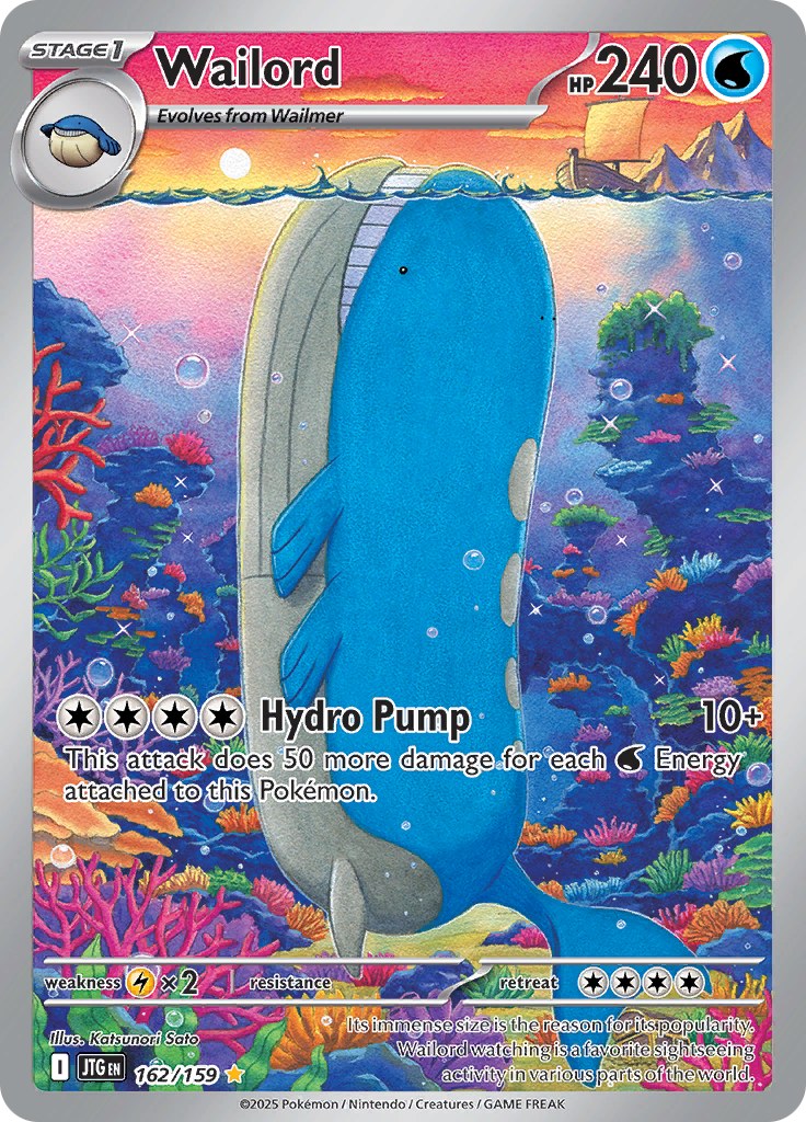 Wailord - #162/159 - Pokémon Scarlet & Violet - Journey Together