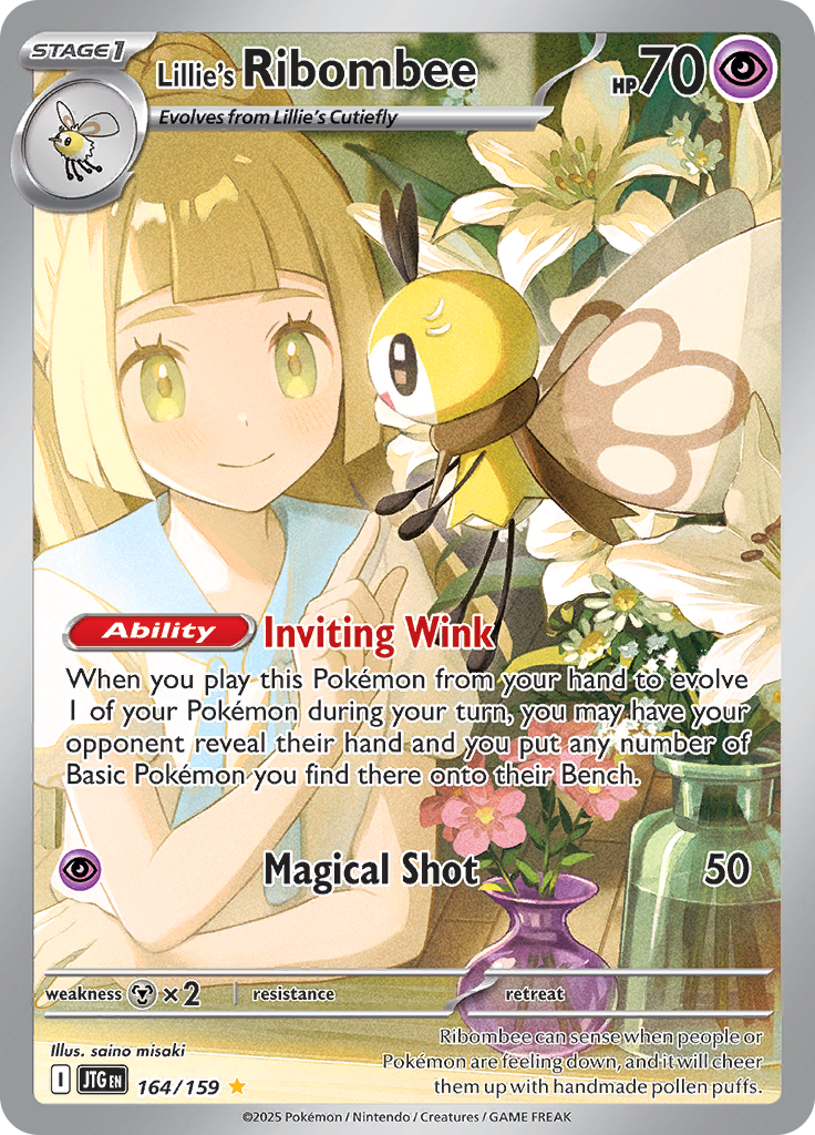 Lillie's Ribombee - #164/159 - Pokémon Scarlet & Violet - Journey Together