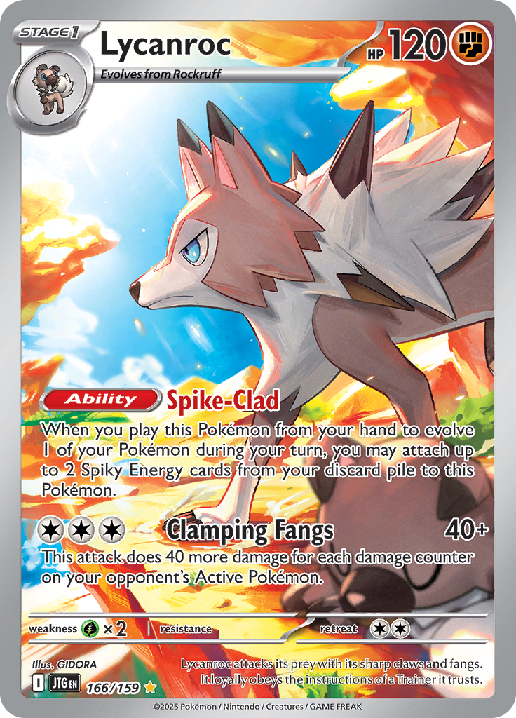 Lycanroc - #166/159 - Pokémon Scarlet & Violet - Journey Together