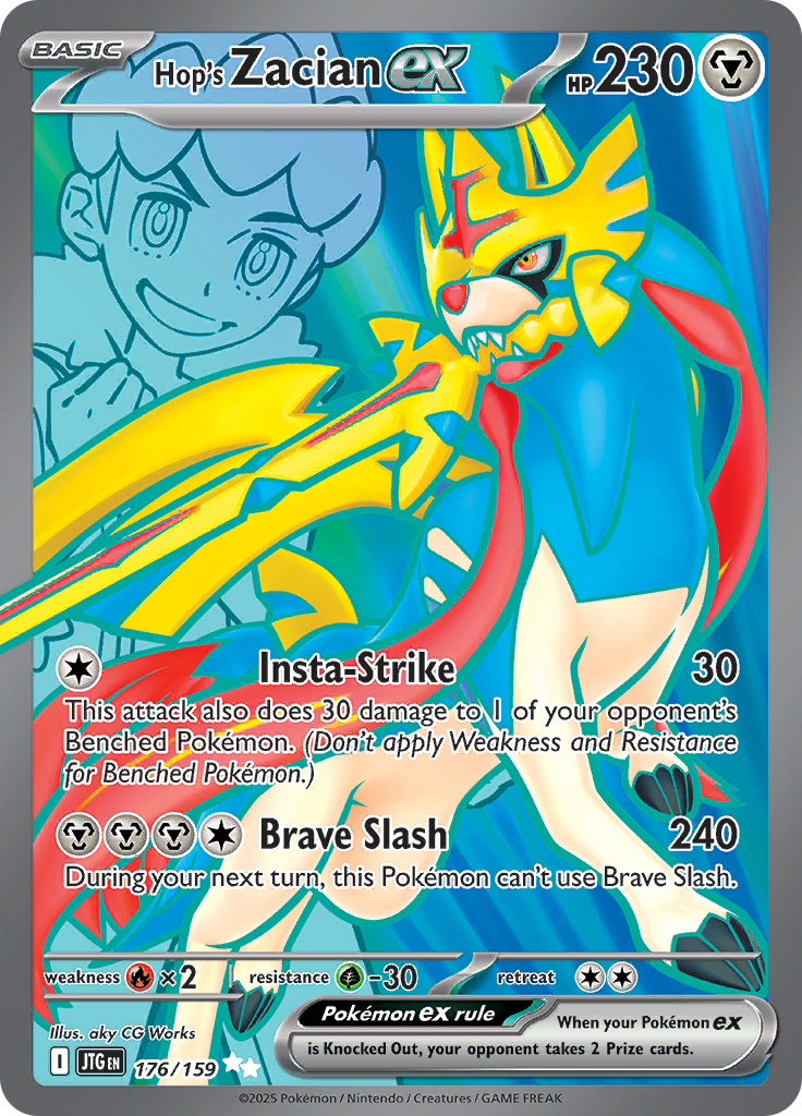 Hop's Zacian ex - #176/159 - Pokémon Scarlet & Violet - Journey Together