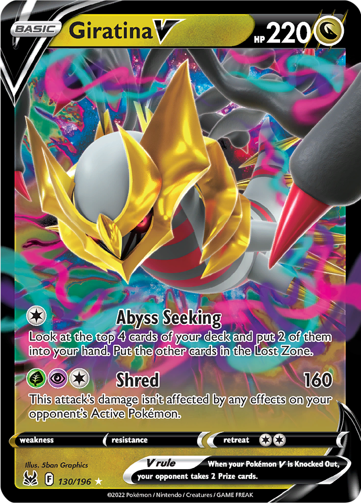 Giratina V - #130/196 - Pokémon Sword & Shield - Lost Origin