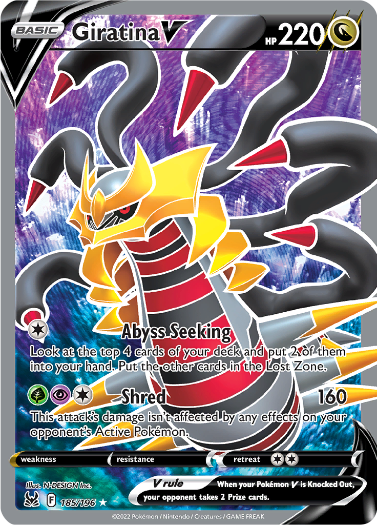 Giratina V - #185/196 - Pokémon Sword & Shield - Lost Origin
