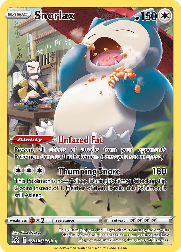 Snorlax - #TG10/TG30 - Pokémon Sword & Shield - Lost Origin