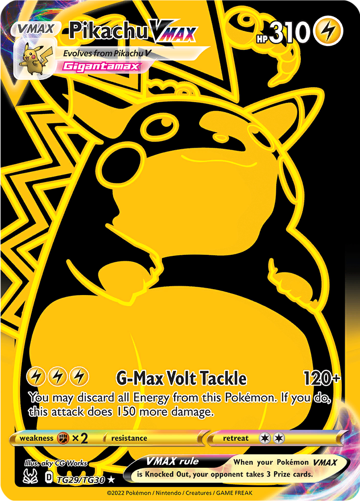 Pikachu VMAX - #TG29/TG30 - Pokémon Sword & Shield - Lost Origin