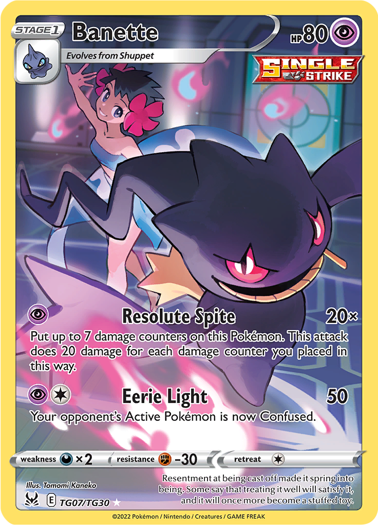 Banette - #TG7/TG30 - Pokémon Sword & Shield - Lost Origin