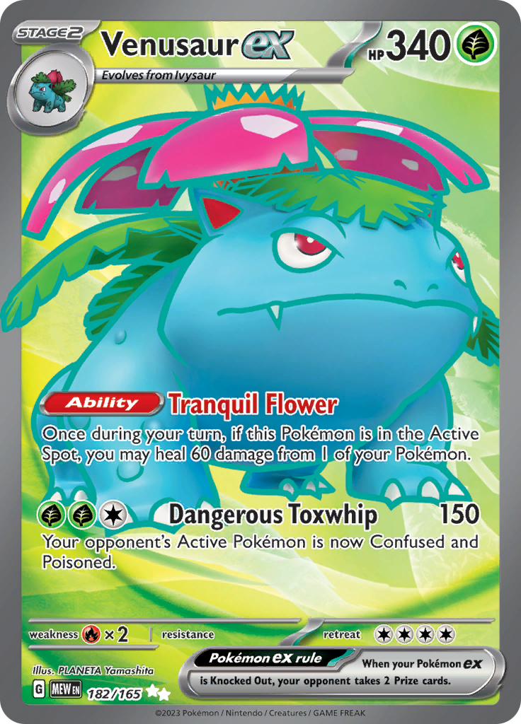 Venusaur ex - #182/165 - Pokémon Scarlet & Violet - 151