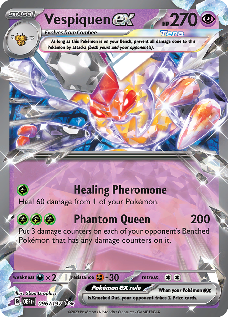Vespiquen ex - #96/197 - Pokémon Scarlet & Violet - Obsidian Flames