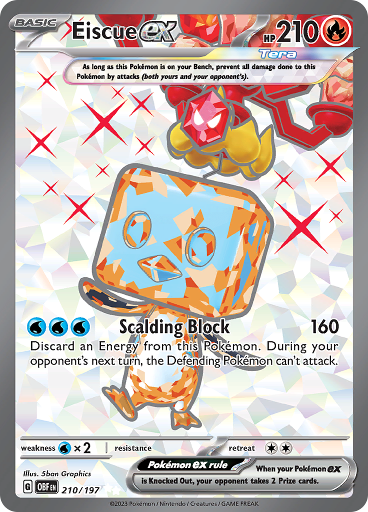 Eiscue ex - #210/197 - Pokémon Scarlet & Violet - Obsidian Flames