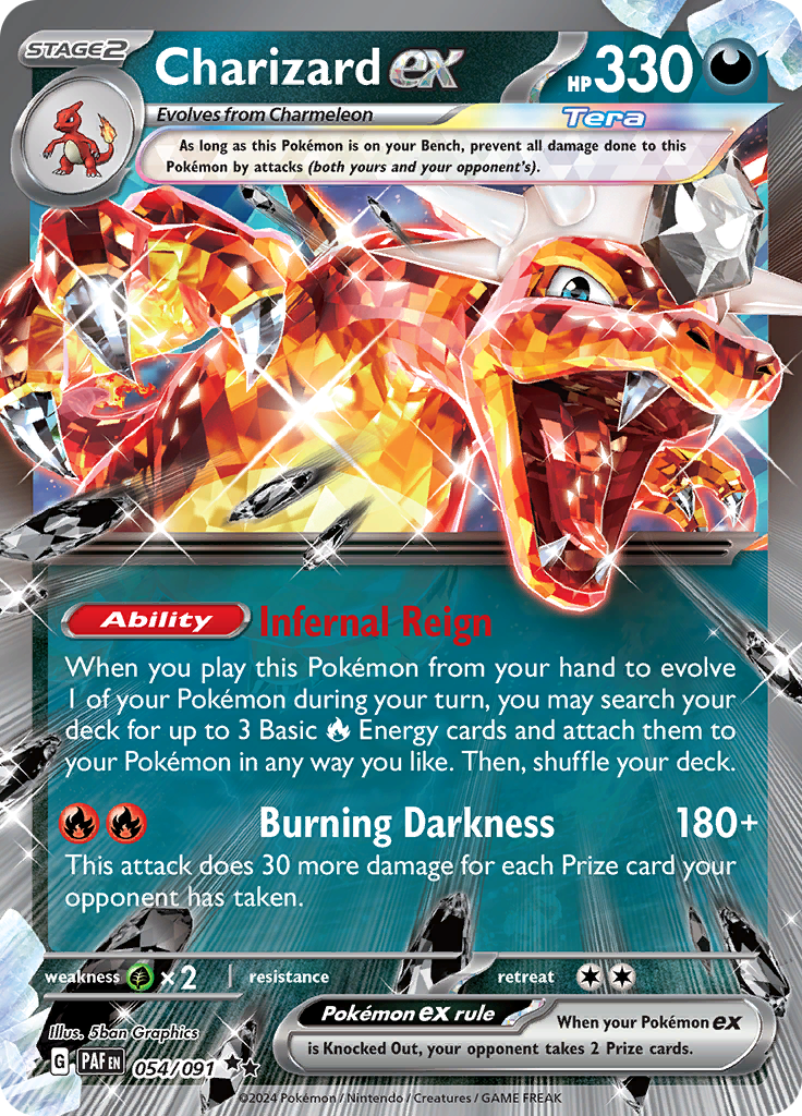 Charizard ex - #54/91 - Pokémon Scarlet & Violet - Paldean Fates