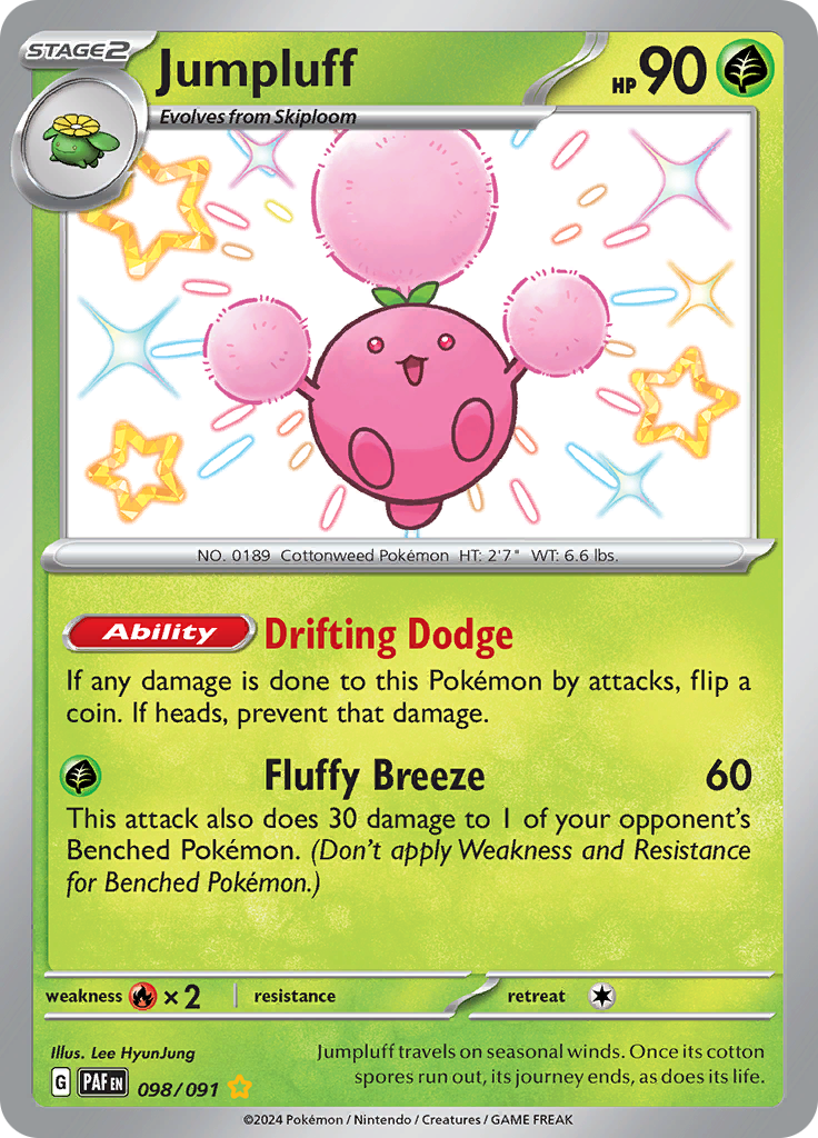 Jumpluff - #98/91 - Pokémon Scarlet & Violet - Paldean Fates
