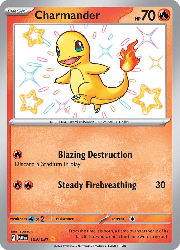 Charmander - #109/91 - Pokémon Scarlet & Violet - Paldean Fates