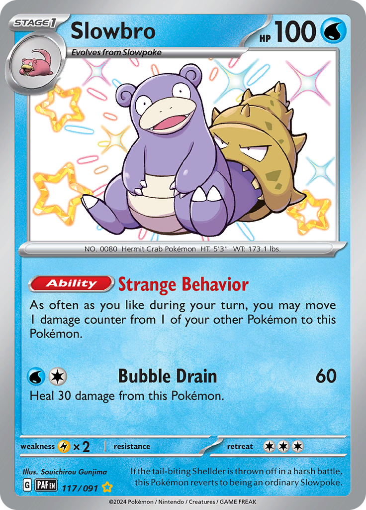 Slowbro - #117/91 - Pokémon Scarlet & Violet - Paldean Fates