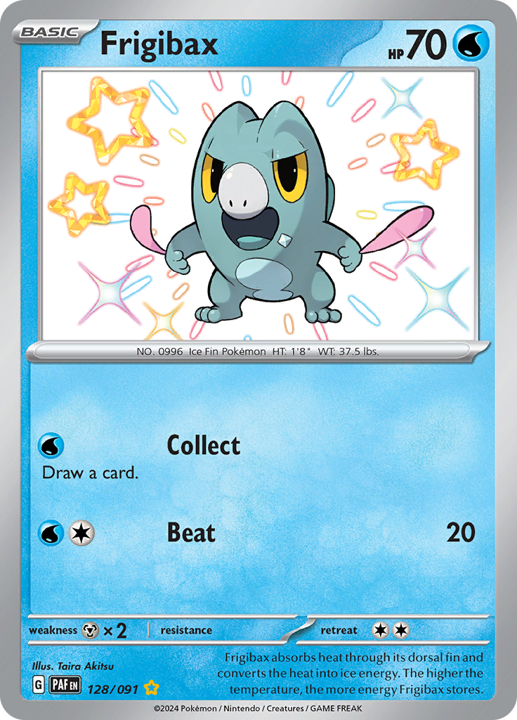 Frigibax - #128/91 - Pokémon Scarlet & Violet - Paldean Fates