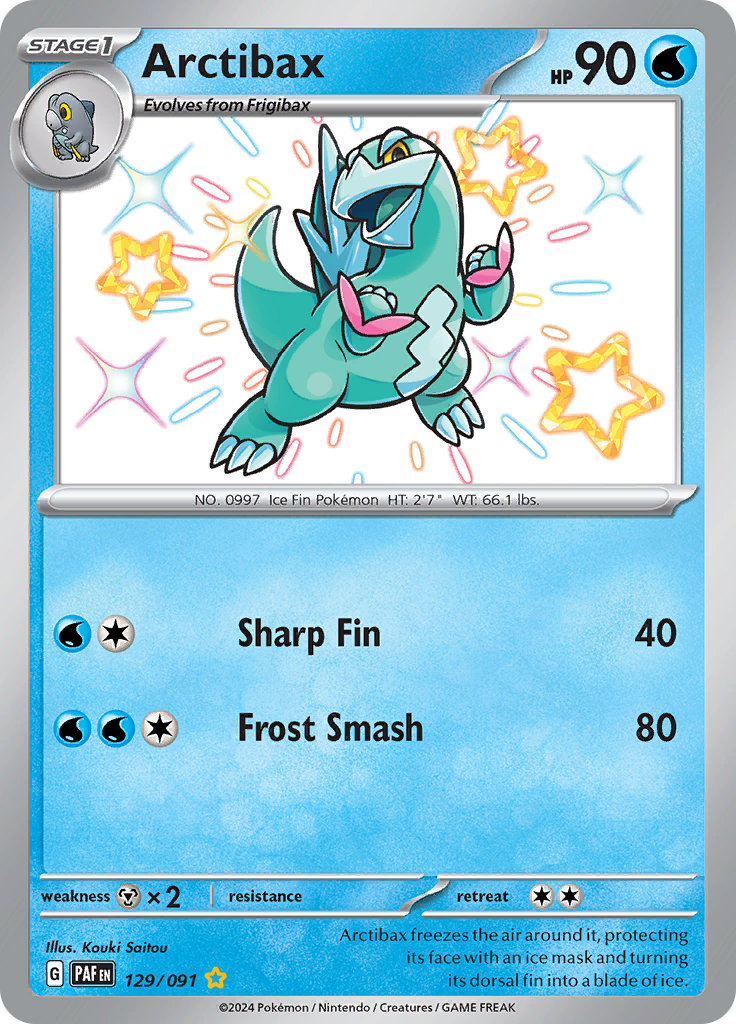 Arctibax - #129/91 - Pokémon Scarlet & Violet - Paldean Fates