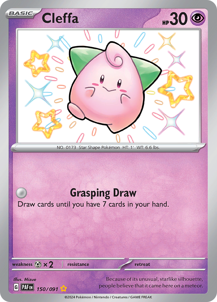 Cleffa - #150/91 - Pokémon Scarlet & Violet - Paldean Fates
