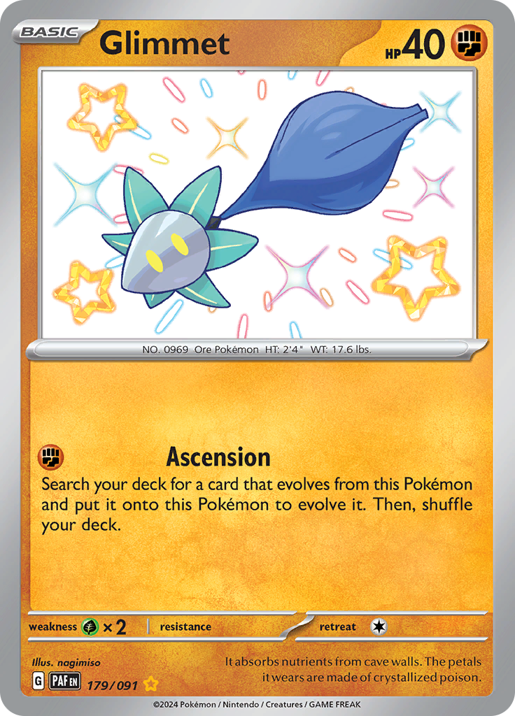 Glimmet - #179/91 - Pokémon Scarlet & Violet - Paldean Fates