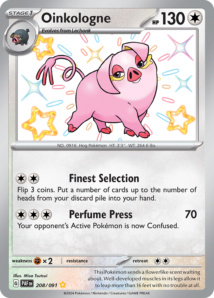 Oinkologne - #208/91 - Pokémon Scarlet & Violet - Paldean Fates