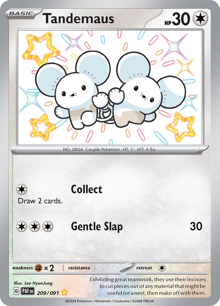 Tandemaus - #209/91 - Pokémon Scarlet & Violet - Paldean Fates