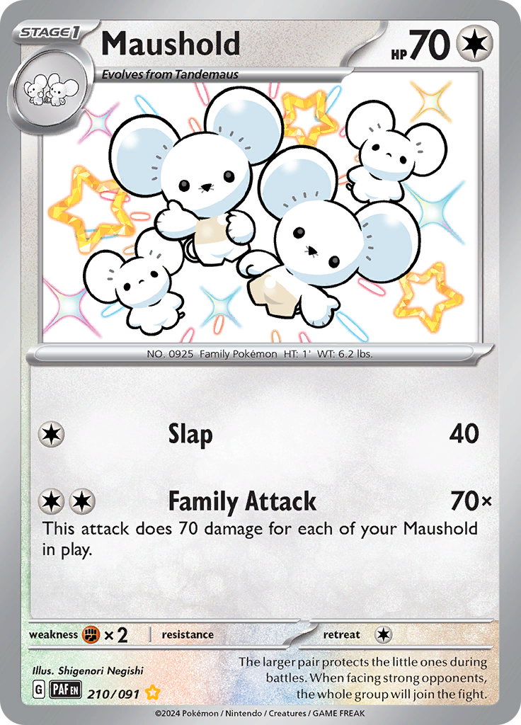 Maushold - #210/91 - Pokémon Scarlet & Violet - Paldean Fates