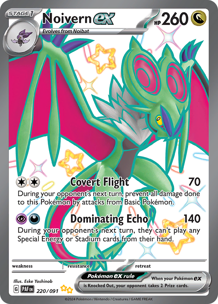 Noivern ex - #220/91 - Pokémon Scarlet & Violet - Paldean Fates