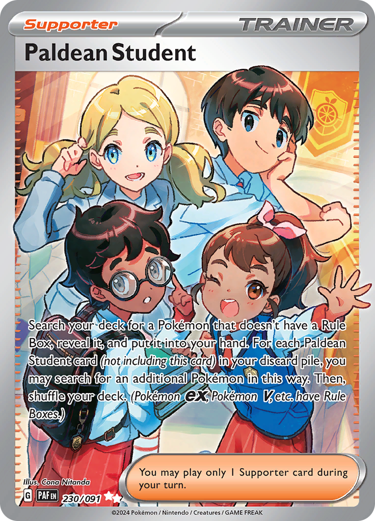 Paldean Student - #230/91 - Pokémon Scarlet & Violet - Paldean Fates