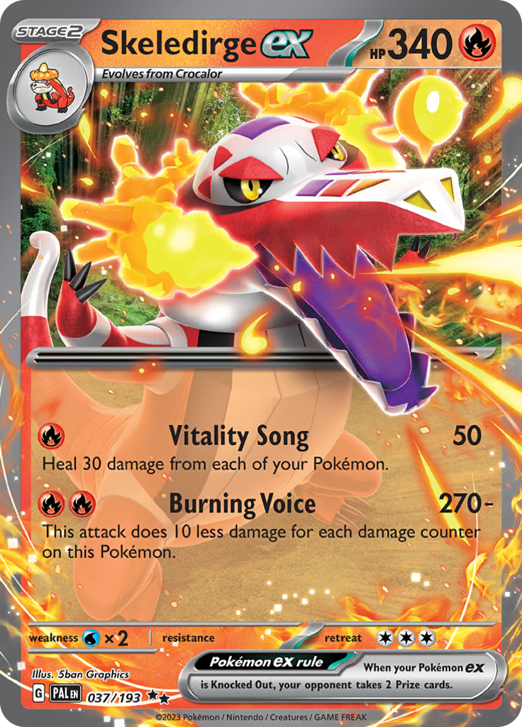 Skeledirge ex - #37/193 - Pokémon Scarlet & Violet - Paldea Evolved