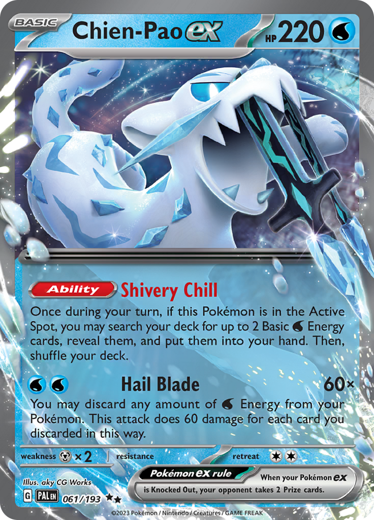 Chien-Pao ex - #61/193 - Pokémon Scarlet & Violet - Paldea Evolved