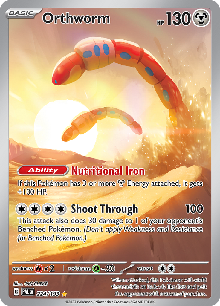 Orthworm - #224/193 - Pokémon Scarlet & Violet - Paldea Evolved