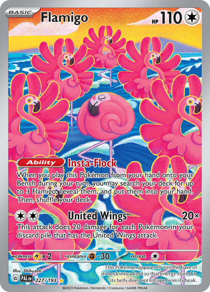 Flamigo - #227/193 - Pokémon Scarlet & Violet - Paldea Evolved