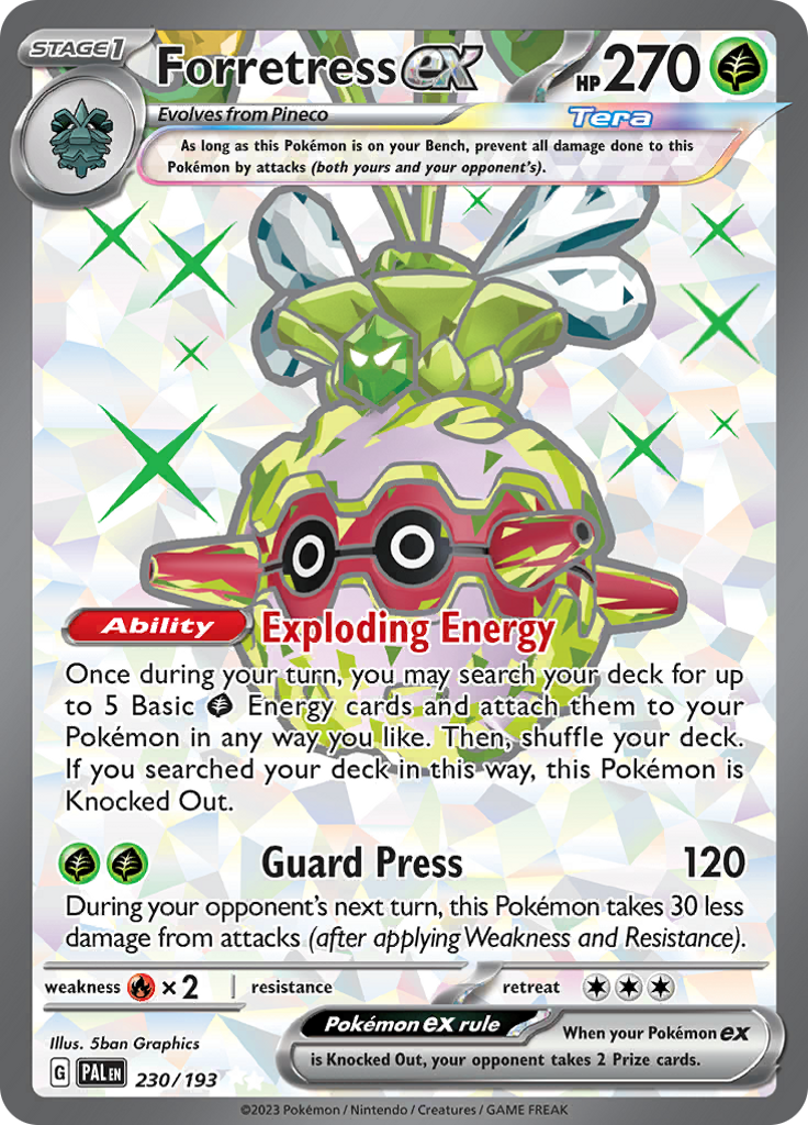 Forretress ex - #230/193 - Pokémon Scarlet & Violet - Paldea Evolved