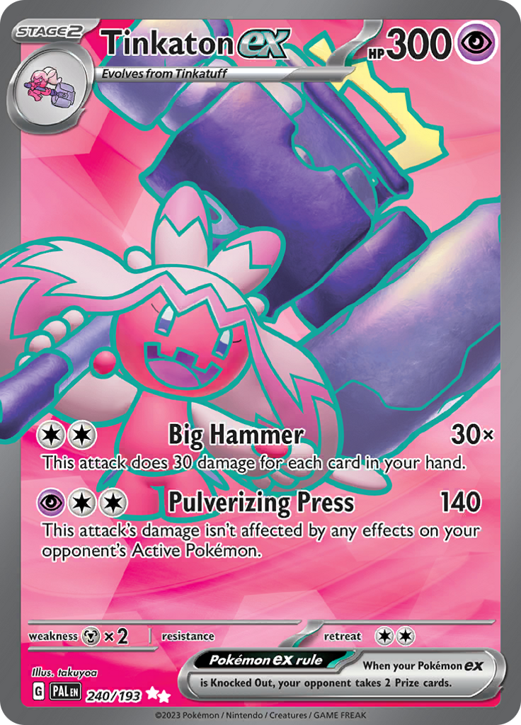 Tinkaton ex - #240/193 - Pokémon Scarlet & Violet - Paldea Evolved