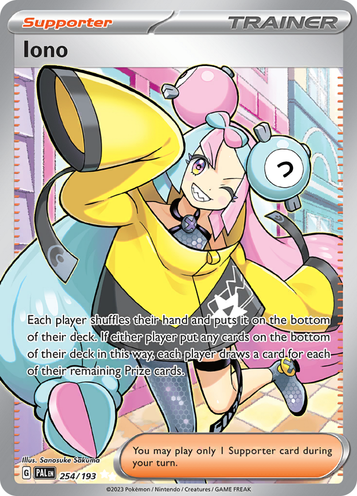 Iono - #254/193 - Pokémon Scarlet & Violet - Paldea Evolved