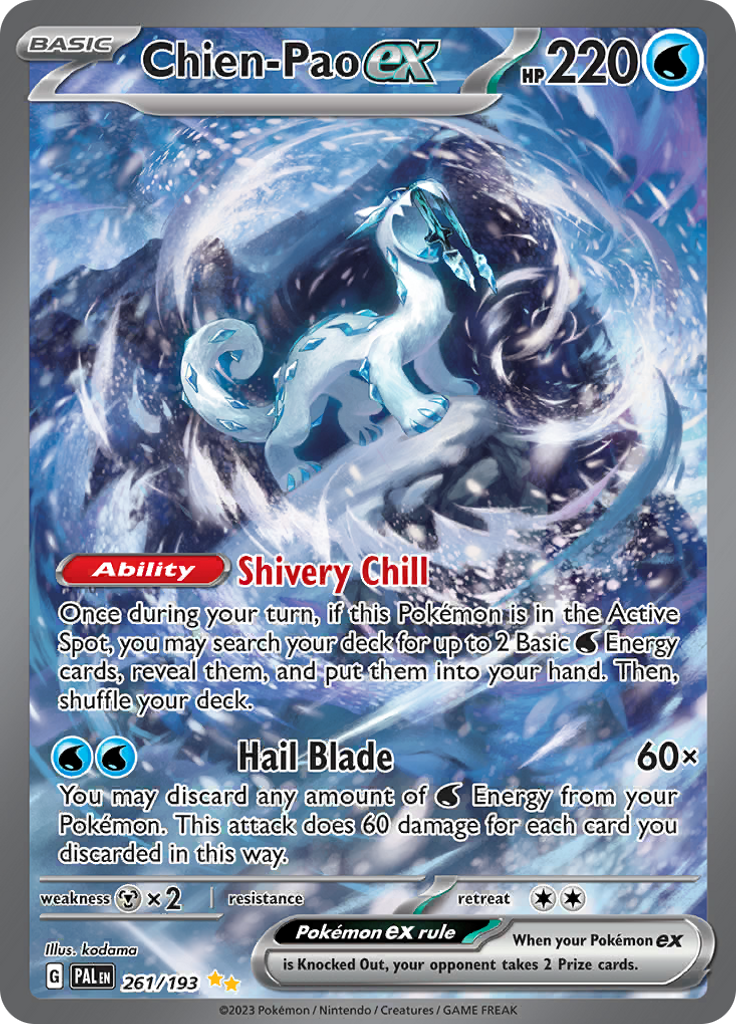 Chien-Pao ex - #261/193 - Pokémon Scarlet & Violet - Paldea Evolved