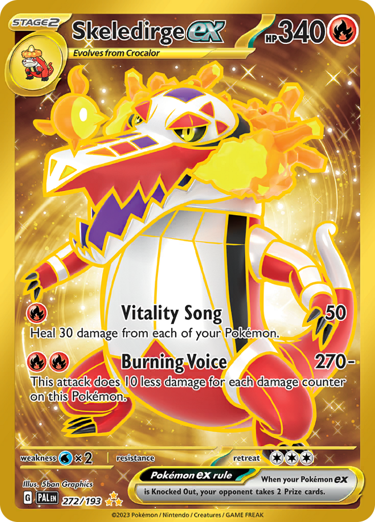 Skeledirge ex - #272/193 - Pokémon Scarlet & Violet - Paldea Evolved