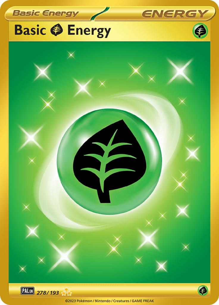 Basic Grass Energy - #278/193 - Pokémon Scarlet & Violet - Paldea Evolved