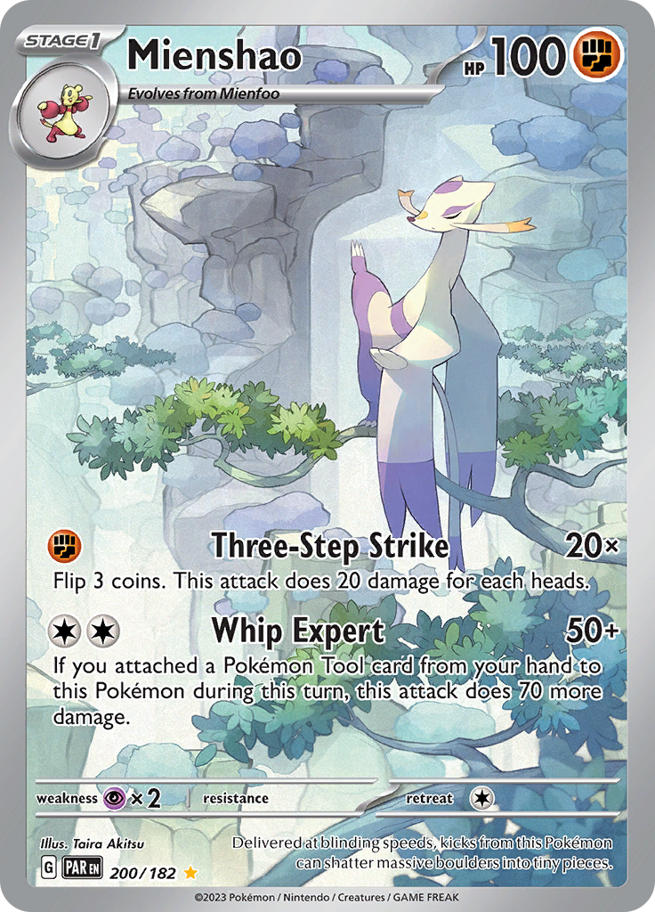 Mienshao - #200/182 - Pokémon Scarlet & Violet - Paradox Rift