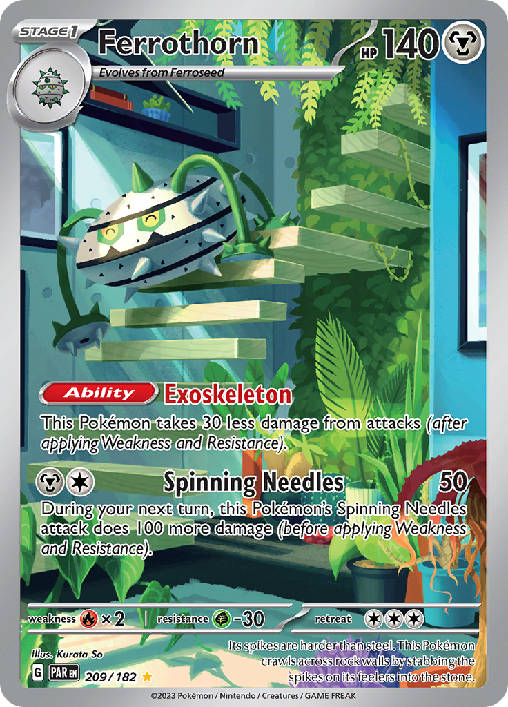 Ferrothorn - #209/182 - Pokémon Scarlet & Violet - Paradox Rift