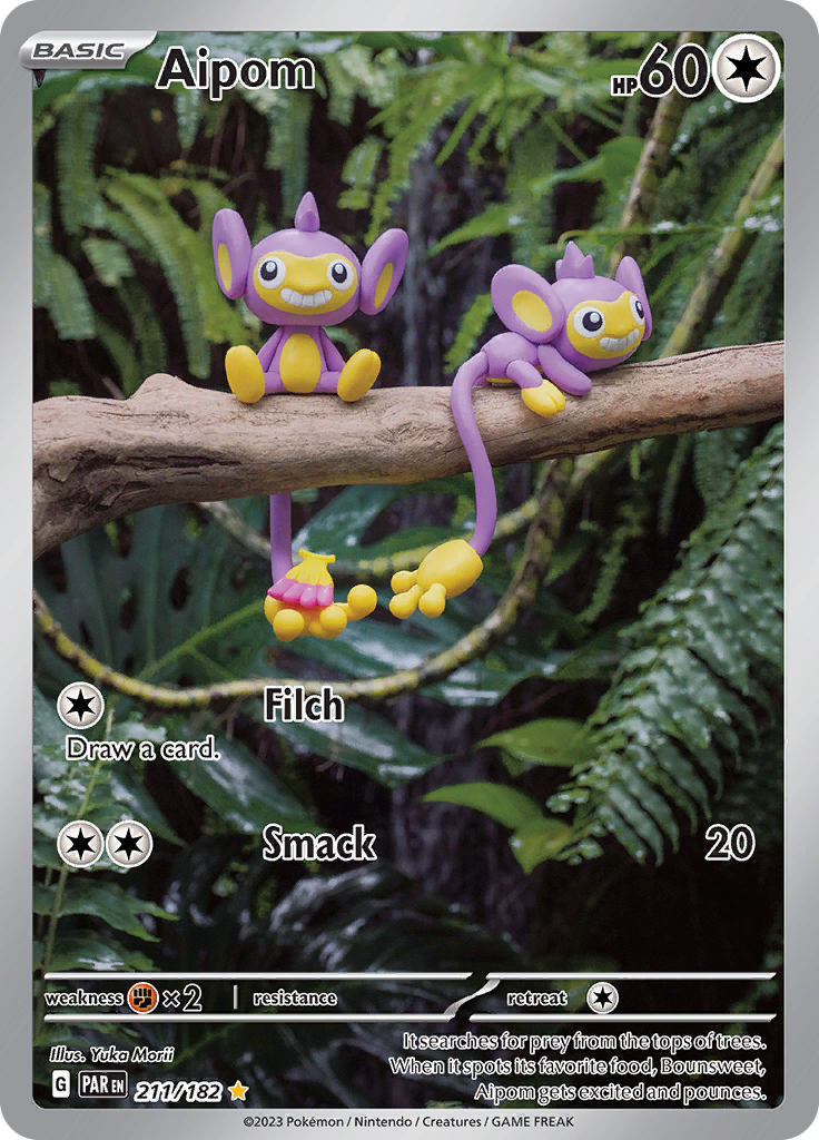 Aipom - #211/182 - Pokémon Scarlet & Violet - Paradox Rift