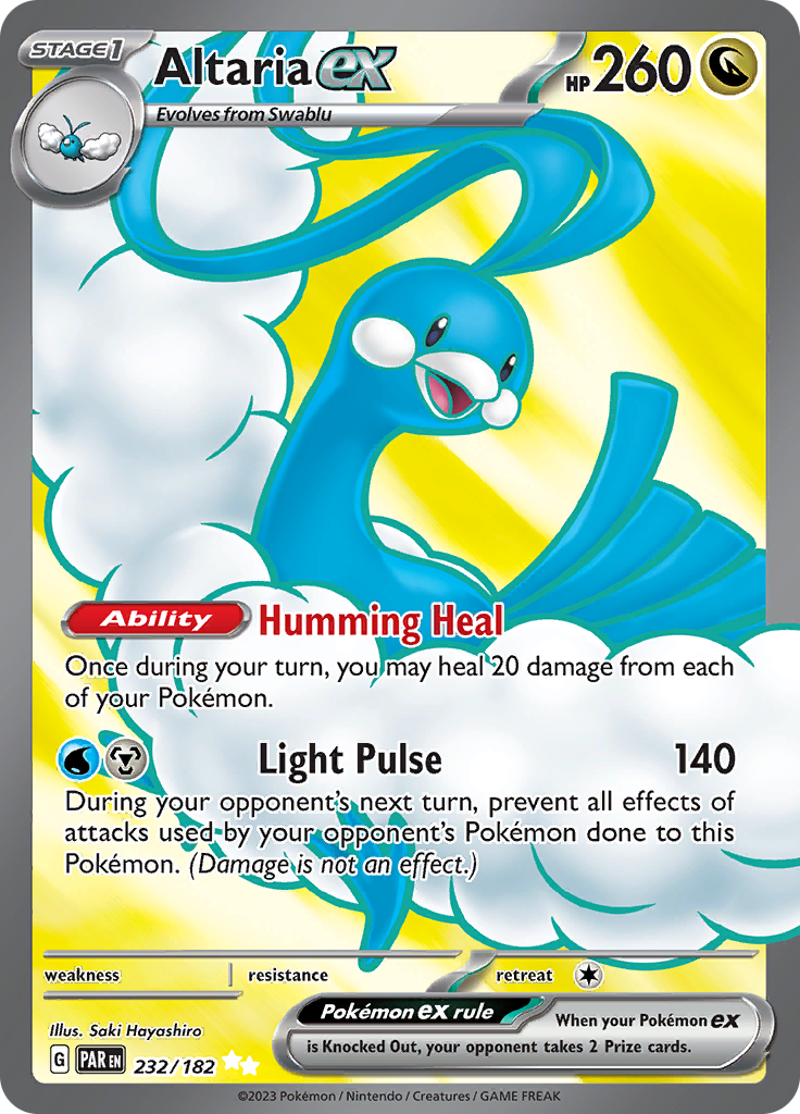 Altaria ex - #232/182 - Pokémon Scarlet & Violet - Paradox Rift