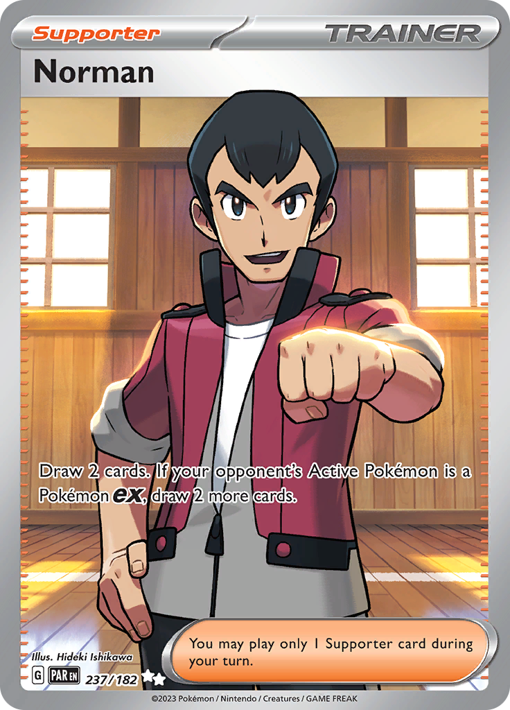 Norman - #237/182 - Pokémon Scarlet & Violet - Paradox Rift